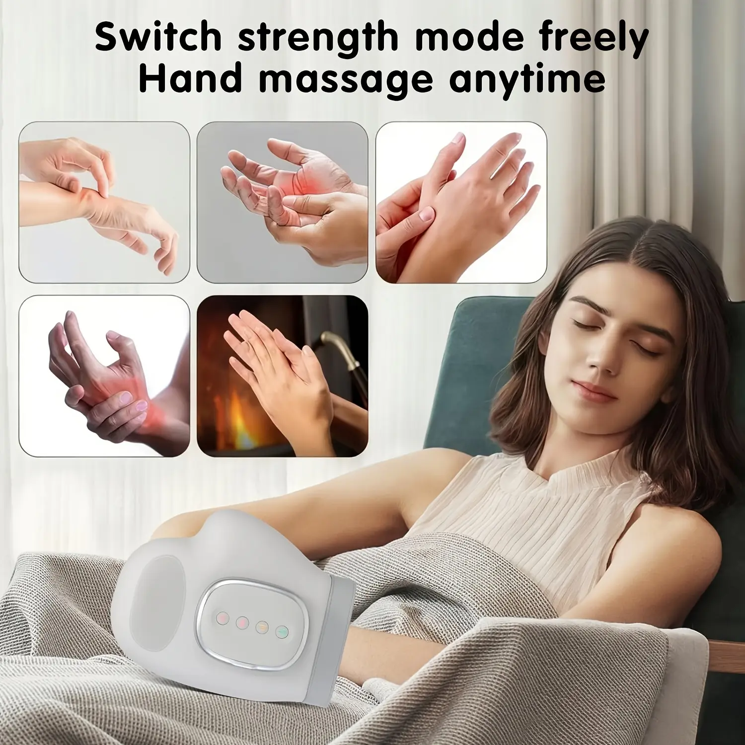 [Portable] Wireless Charging Airbag Hand Heating Soothing Device with Multi-Mode And Multi Gear Adjustment, Portable Design