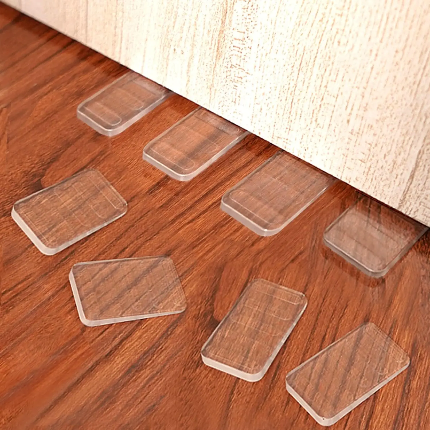 8 Pack Clear Plastic Toilet Shims, 1/4 Inch Trimmable Levelers - Adjustable Furniture Wedges, Hot Tub & Appliance Leveling Blocks for FeetGift