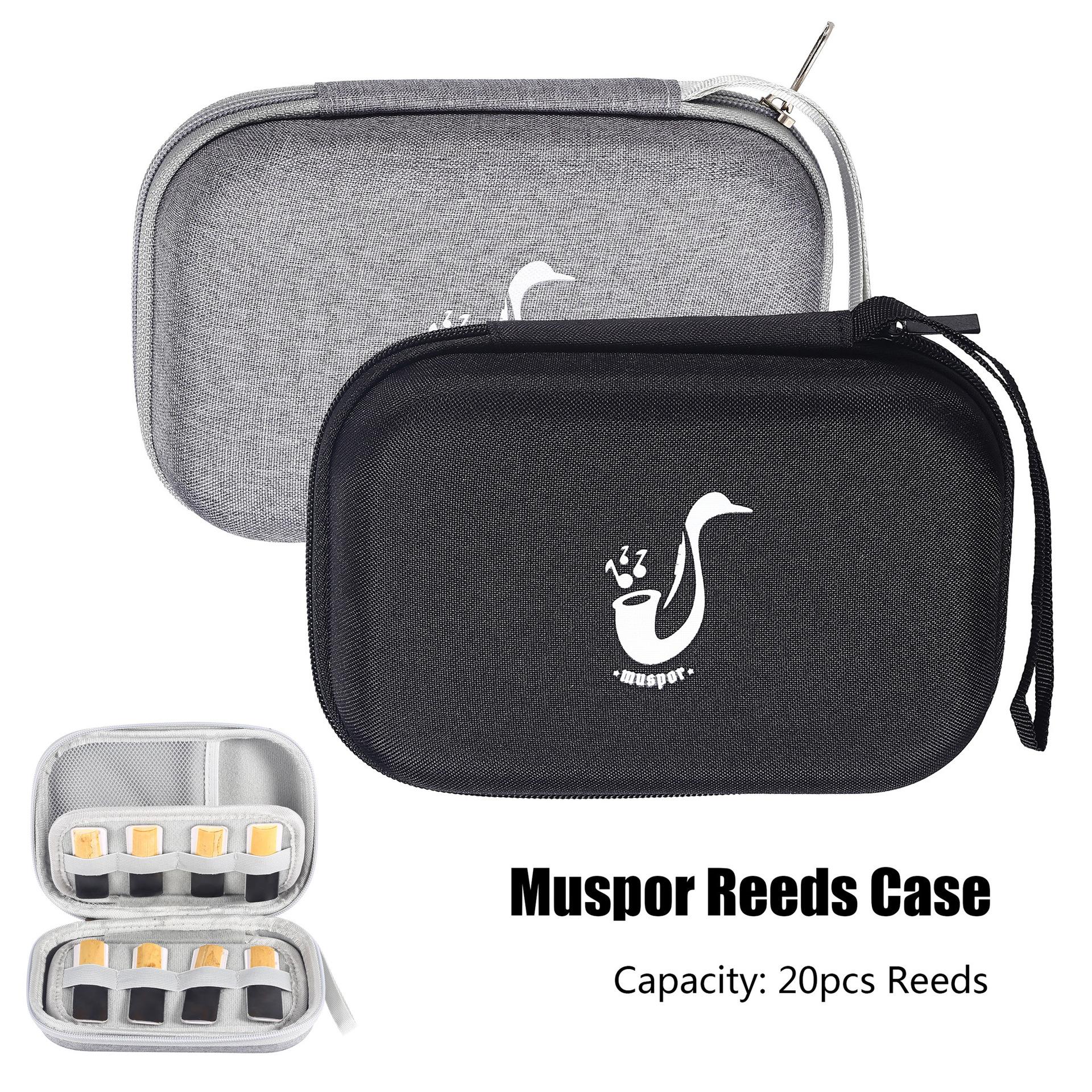 Waterproof reed storage case suitable for saxophone and clarinet reeds (holds 20 reeds)