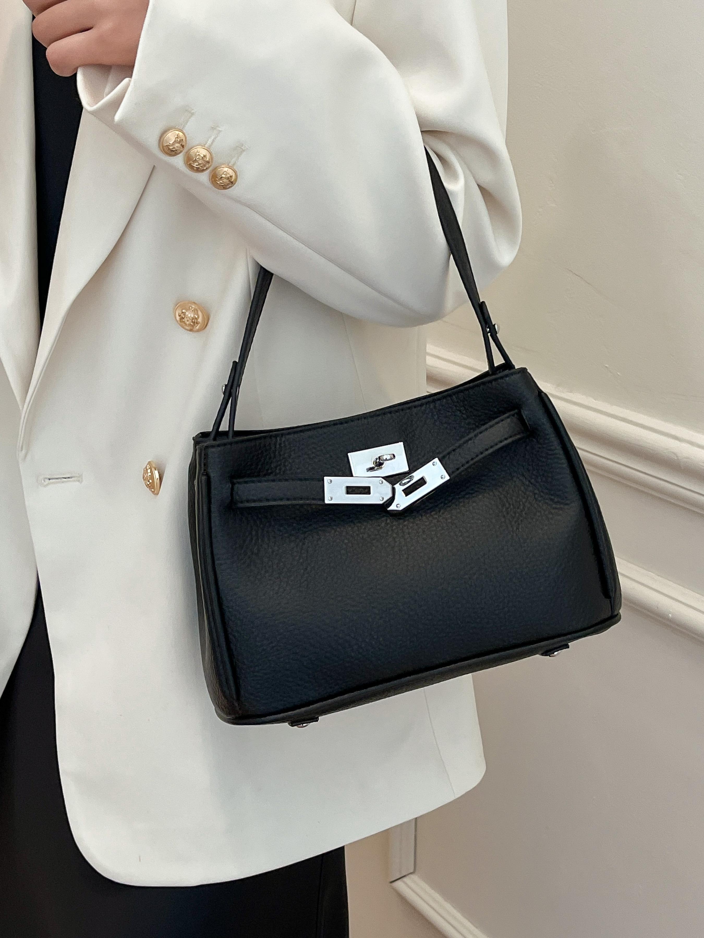 Women's Street Style Plain Color Crossbody Bag, Fashionable PU Leather Shoulder Bag for Daily Used, Casual Trendy Versatile High-quality Daily Commuting Bag, Casual Commuter Bag, Casual Crossbody Bags