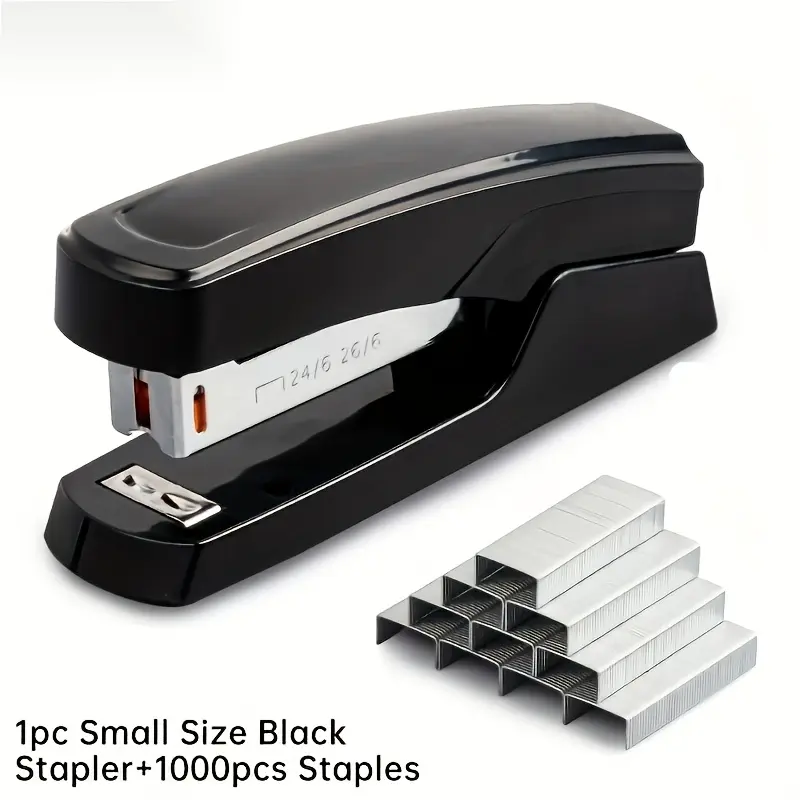 Manual Stapler, Desktop Type, 1000 Staples, 25-sheet Capacity, Other Plastic Materials, Suitable for Office, Home, Students, and Professionals
