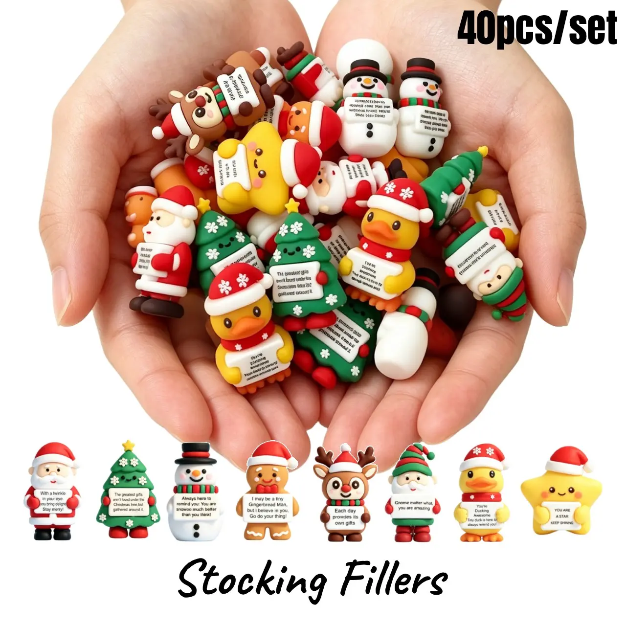 Christmas Miniature Figurines, Collectible Santa Claus, Snowman & Gingerbread Man Set, Unisex Warm‑hearted Christmas Decor for Desktops & Party Gifts, Figurine, Collectible Figure Ornament, Decorative Piece, Statues Figurines, Home Decor Figurine