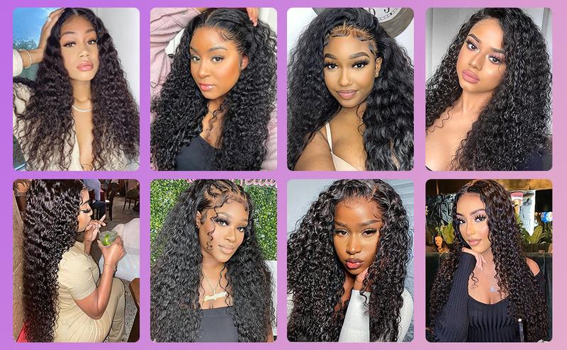 2026 New 13x4 Lace Front Wig, Pre-plucked, Suitable for Black Women, Glue-free Curly Lace Front Wig, Black