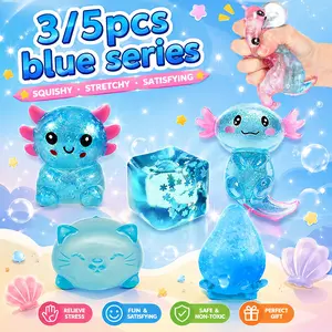 Maltose Stress Relief Fidget Toys, Soft Slow-Return Squishy, Creative Pressure Release, 3 Pieces or 5-Piece Set, Party Gift