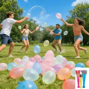 3 Packs 111 Colorful Water Balloons, Pool Beach Party Supplies, Summer Splash Games, Birthday Graduation Fun, Perfect Summer Gift for Kids