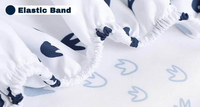 4 Pieces Dinosaur Toddler Bedding Set for Boys, Soft Breathable Toddler Comforter Set, Dino Print Navy, Includes Reversible Comforter, White Fitted Sheet and Flat Sheet, Pillowcase