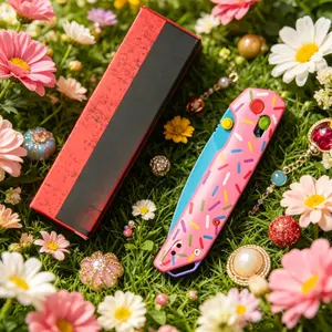 2038 Donut Tactical Folding Knife, Aluminum Alloy Handle, CMP High Hardness Blade, Outdoor Camping Driving Survival EDC Knife, Total Length 21 cm, Weight 110 grams, Best Gift.