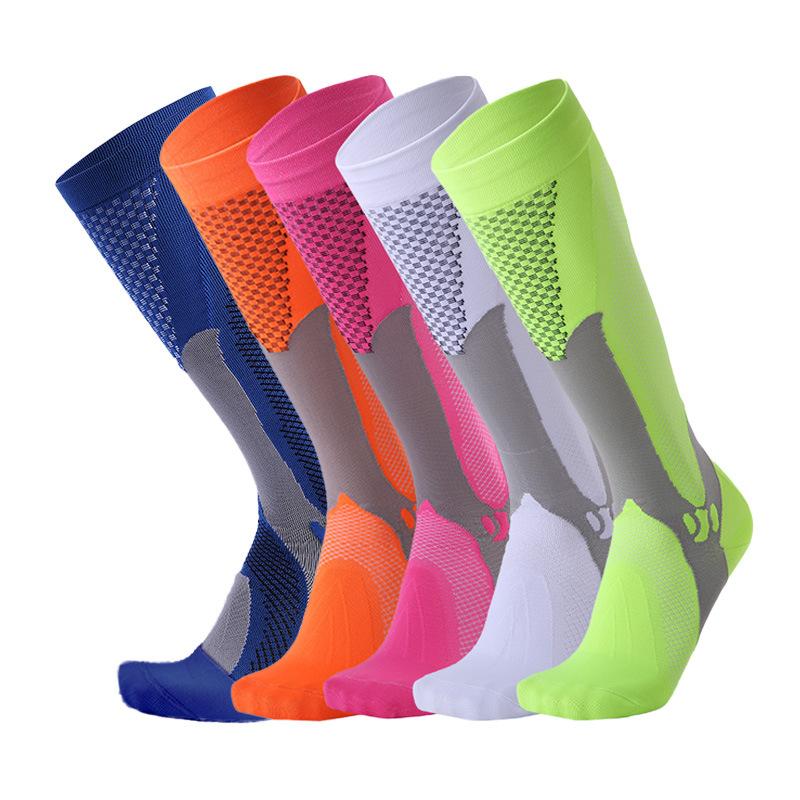 Professional stockings over knee socks thermal pressure socks non-slip football socks men's marathon pressure compression calf socks grip soccer