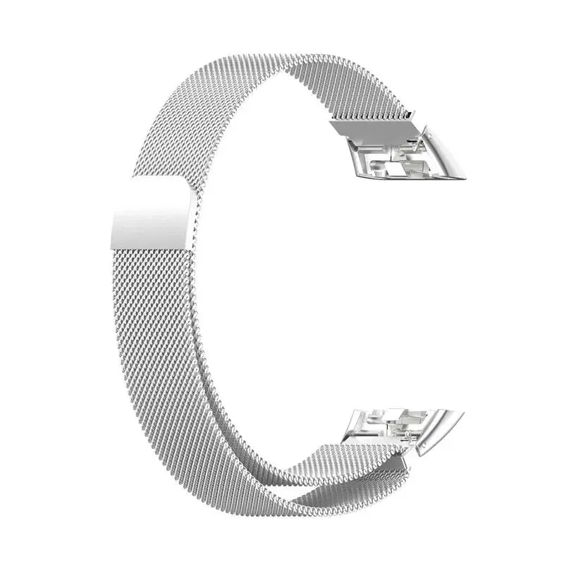 1piece Sports, Leisure, Business Magnetic Loop Strap for Huawei Band 6 Pro 7 Band 8 9 Smart Bracelet for Huawei Honor Band 7 6 Metal Wristband Wrist  (Excluding Watch)