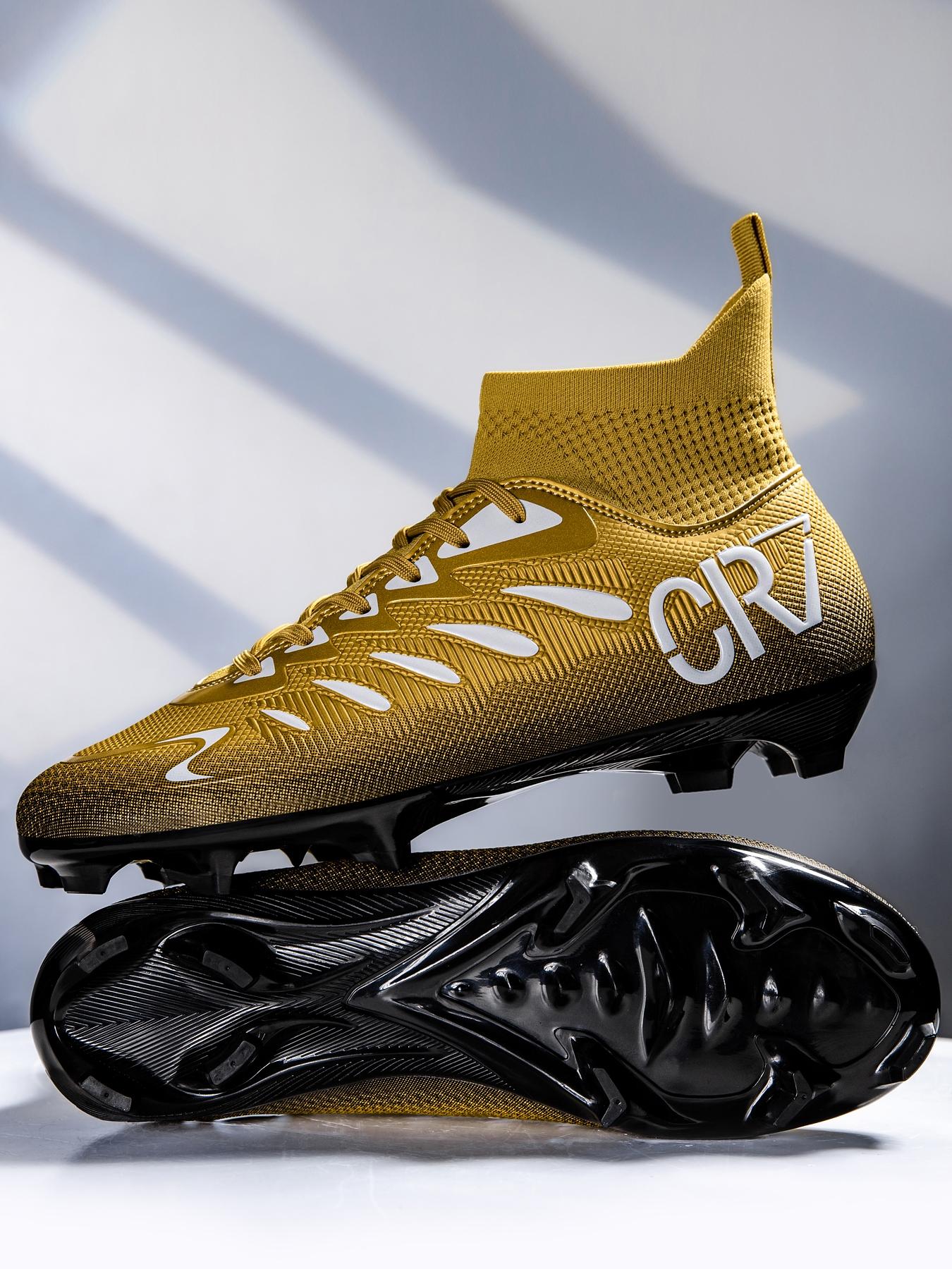 Professional Men's Soccer Shoes Long Studs Ag Fg Outdoor Training Sneakers Breathable Comfort PU Leather Anti-Slip All Seasons Sporty Style