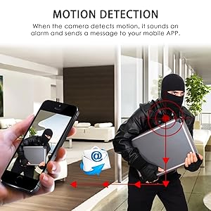 STANDARD GOODS MiniSmart Hidden HD Cameras Wireless WiFi Camera for Home Security - Night Vision, Built - in Battery, App Control (iOS & Android) - Ideal Indoor Nanny, Pet & Dog Camera