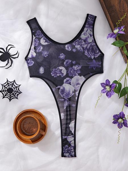 Sexy Halloween Pumpkin Print Jumpsuit - Sleeveless & Stretchy Black/Orange Pajama Set 🎃 #HalloweenOutfit