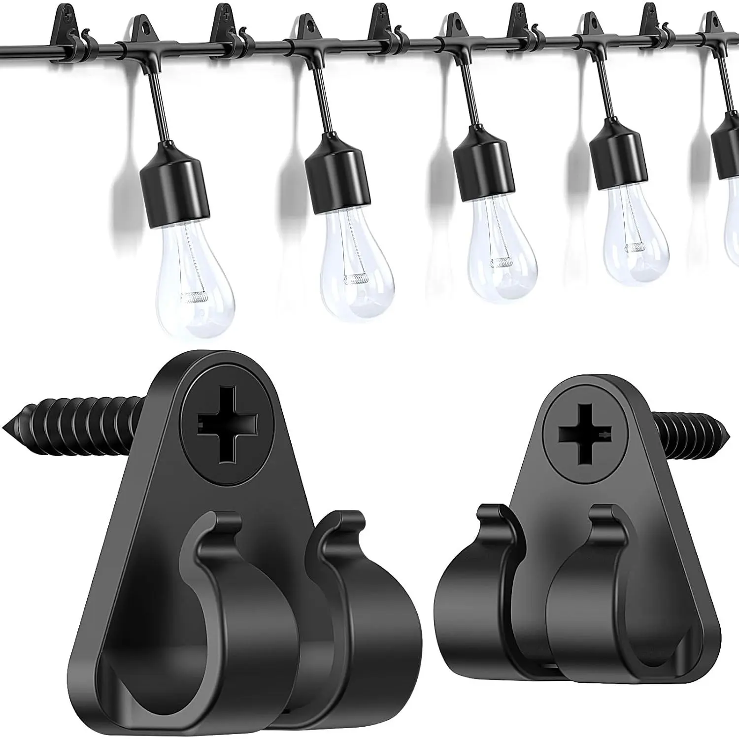 Hooks for Outdoor String Lights Clips, Christmas Light Clips Weatherproof, Lights Hanger Hooks for Hanging Christmas Light, Fairy Light, Cable, Holiday Decor - Black, 50 Packfidget toys