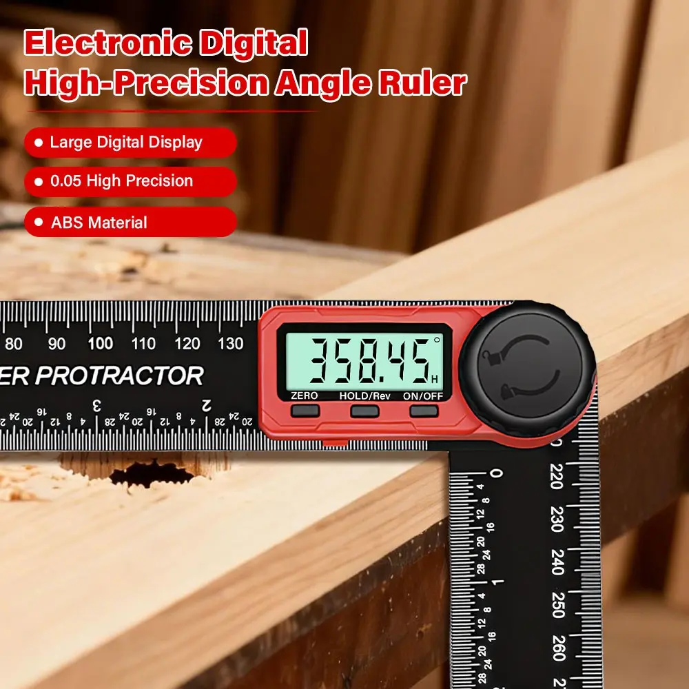 Digital Protractor, Electronic Angle Measurer, Multi-Angle Ruler, Woodworking Tool, 360 Degree Angle Measurement Device
