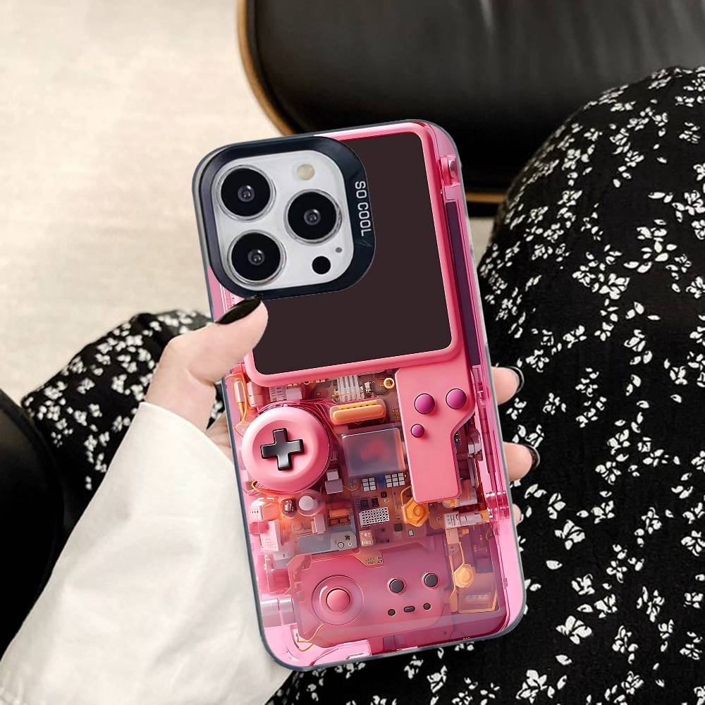 Technology Game Console Pattern Artistic Phone Cases For iPhone 17 Promax Pro Air 16 Plus 15 14 13 12 11 Shockproof Protective Cover Gift For Birthday Christmas Halloween Technology Game Console Pattern Artistic Phone Cases For iPhone 17 Promax Pro Air 16 Plus 15 14 13 12 11 Shockproof Protective Cover Gift For Birthday Christmas Halloween