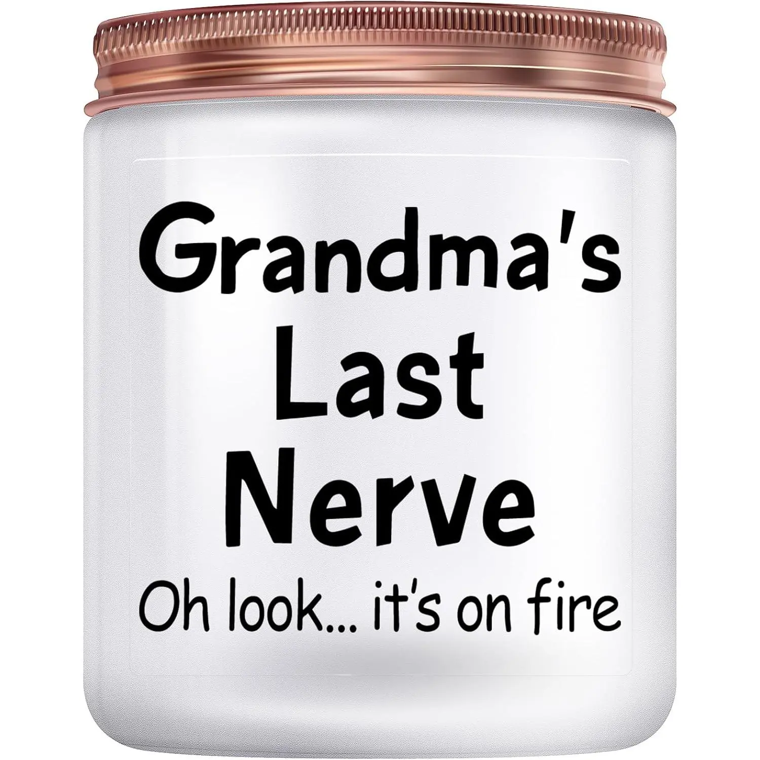 Gifts for Grandma from Granddaughter Grandson, Lavender Scented Candle | Funny Grandma Birthday Christmas  Day Gifts, Grandparents Day Gifts, Grandma’s Last  Candle, 7oz Soy Wax Candles