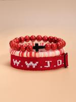 17 red turquoise wwjd