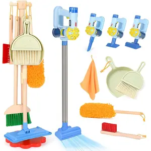 Wooden Toddler Cleaning Set - 11Pcs Kids Cleaning Toy Set with 3-in-1 Kids Vacuum That Really Works, Montessori Cleaning Toys with Broom and Mop Set for Toddlers Girls Boys Age 3-6fidget toys