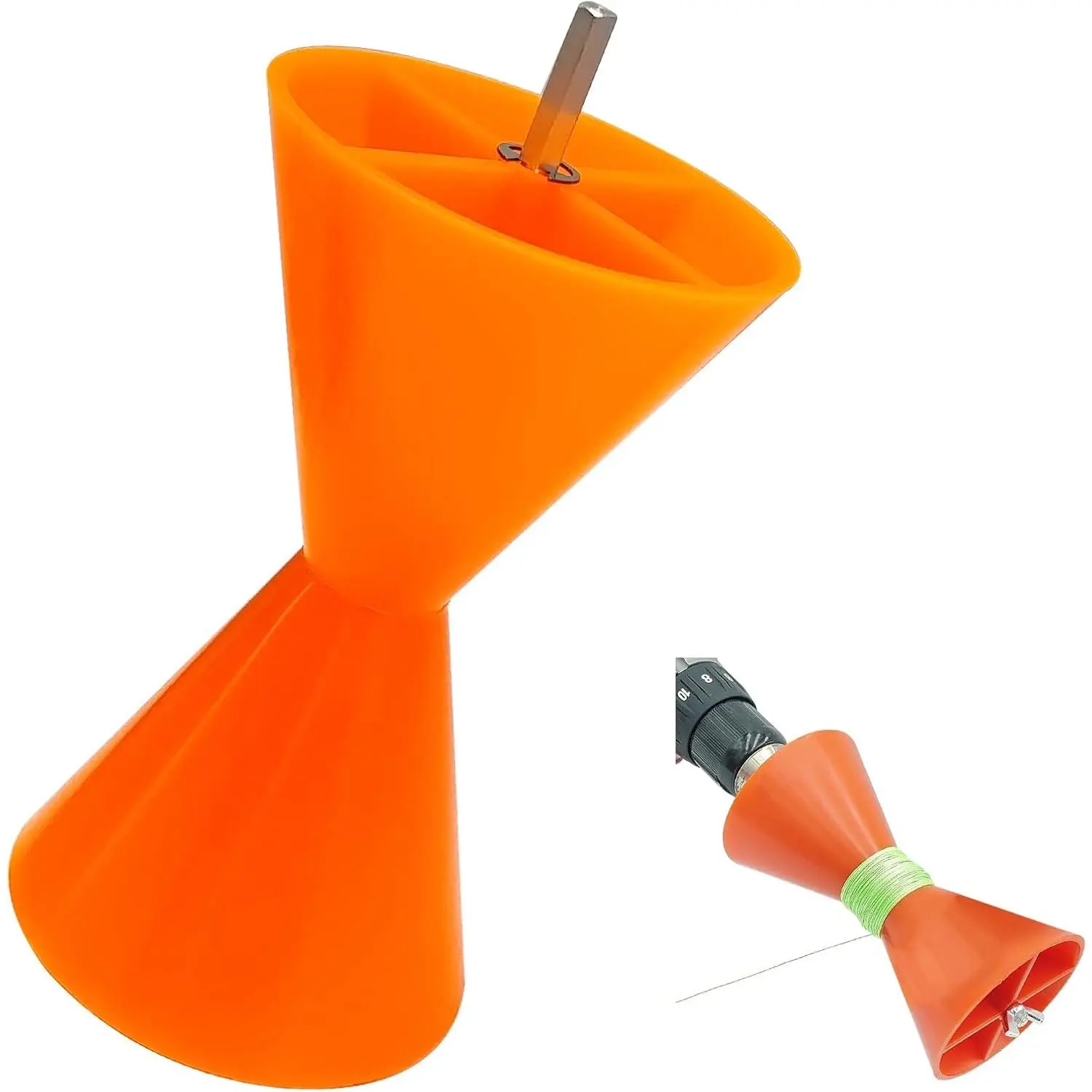 Line Stripper for Fishing Reels,Portable Electric Fishing Line Remover Unwinder Tool, Remove Old Fishing Line Spooler Stripping Cleaner Compatible with  Drills