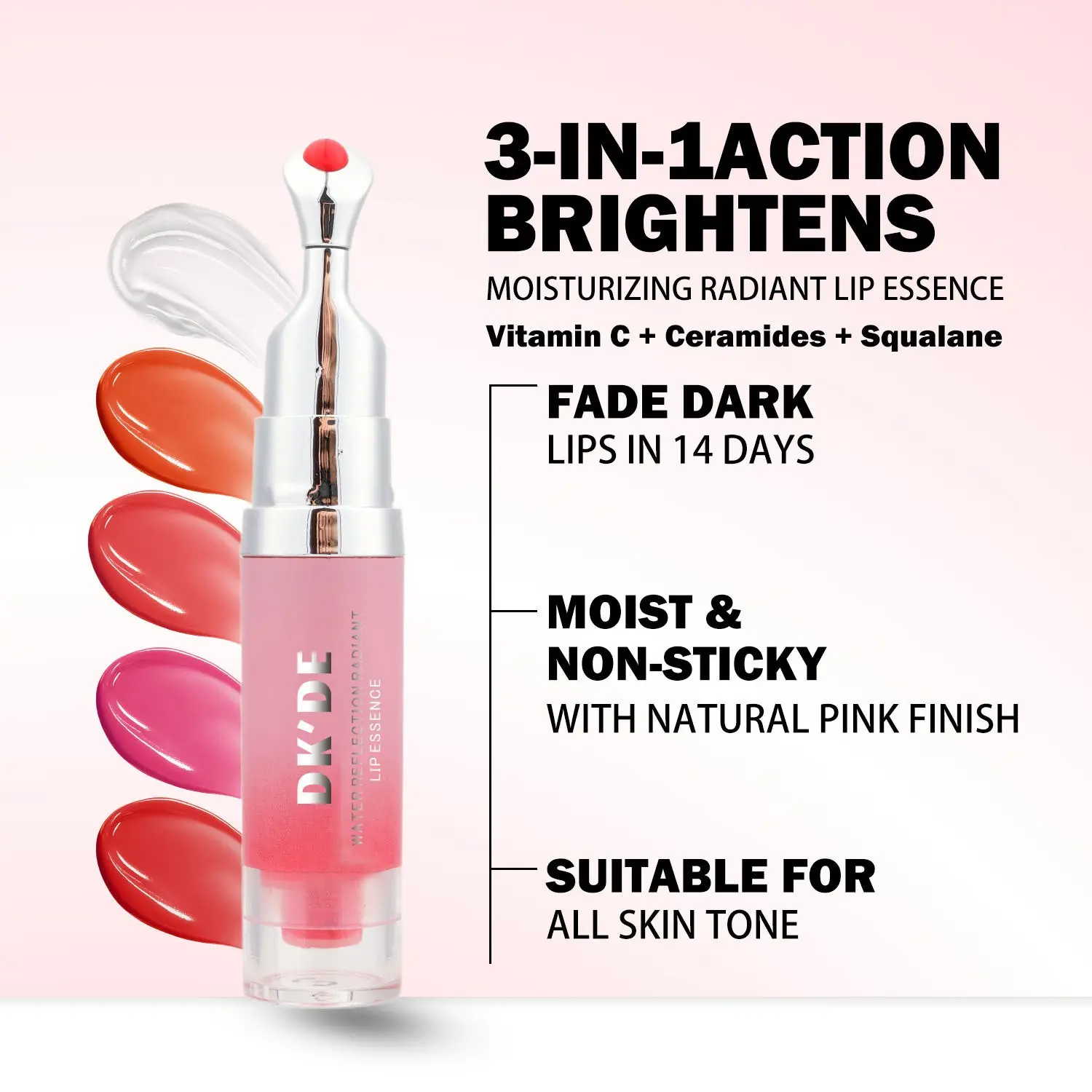 Color-Changing Lip Gloss with Moisturizing Lip Oil, Mirror Shine Effect, Cherry Tone, Non-Sticky Glass Lips, Hydrating Lip Balm, Radiant Lip Gloss