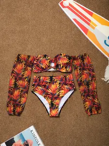 Tropical Style Bikini Set, Perfect for Beach Wear, Stylish and Comfortable, Ideal for Summer Holidays, Vibrant and Eye-Catching Design