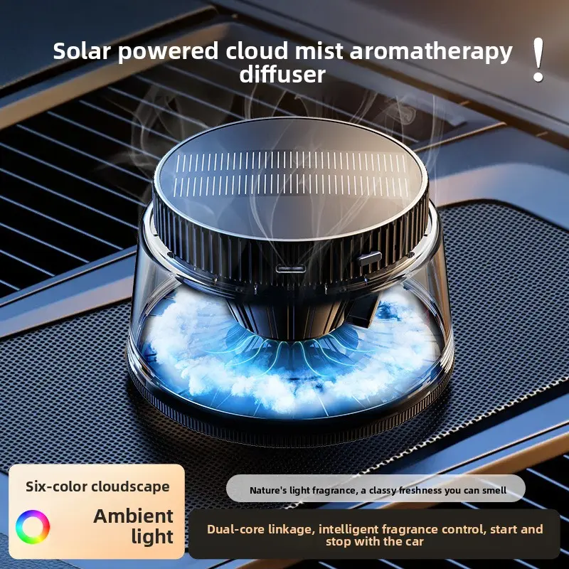 Dual-Function Tech-Style Floating Ornament, Car Aromatherapy Freshener for Automotive Interior Accessories