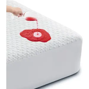 Queen Size 100% Waterproof Mattress Protector, Cooling Mattress Cover Fitted 8-21" Deep Pocket, 3D Air Fabric Soft Breathable Bed Mattress Pad Cover Noiseless Washable