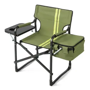 18-Inch Foldable Garden Dining Chair (Military Green) — 118 × 53 × 85 cm. Weight Capacity: 120 kg. An outdoor folding leisure chair suitable for use as a garden dining chair, as well as for camping, fishing, and beach relaxation.
