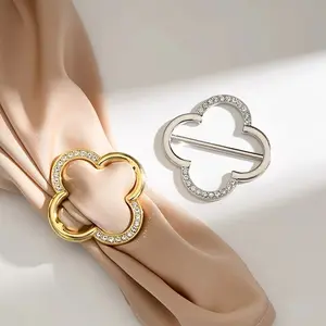 10pcs Metal Shirt Clips, Silk Scarf Buckles, Tie Clips, Clothing Ring Wrapping Fixer, Decorative Accessories for Shirts and Ties