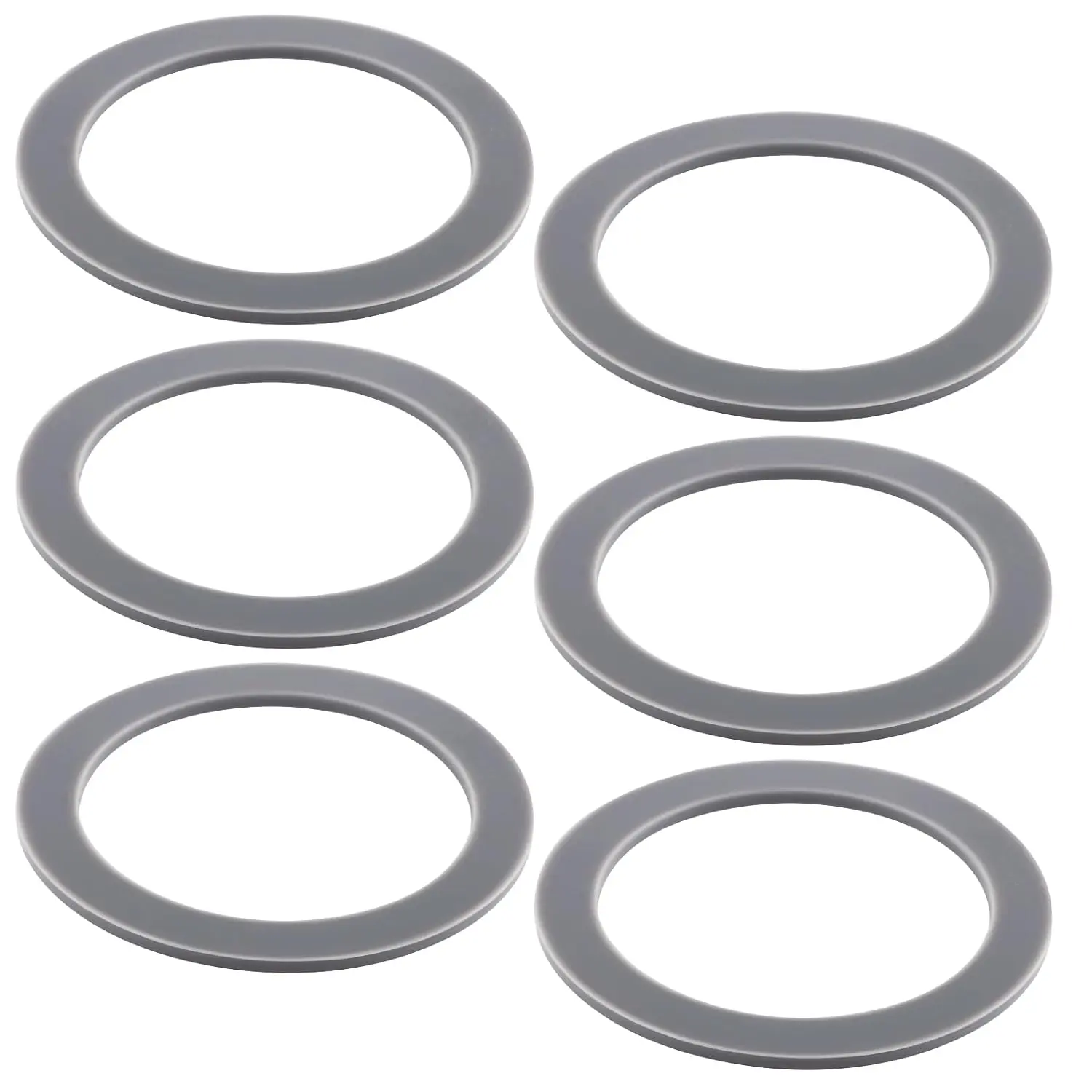 6 Blender Gasket Seals - 6-Pack Durable Rubber O-Rings, 1.95 Inches Inner, Easy Installation, Oster Blender Replacement Parts, Save Money