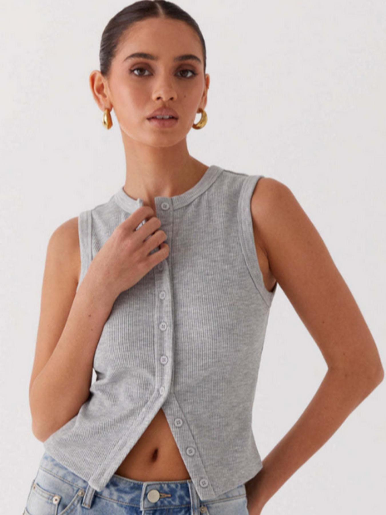 Women's Solid Color Detachable Chest Pad Sports Singlet, Breathable Comfortable Sleeveless Sports Top, Ladies Sportswear for Indoor Outdoor Wear, Athletic Style Activewear