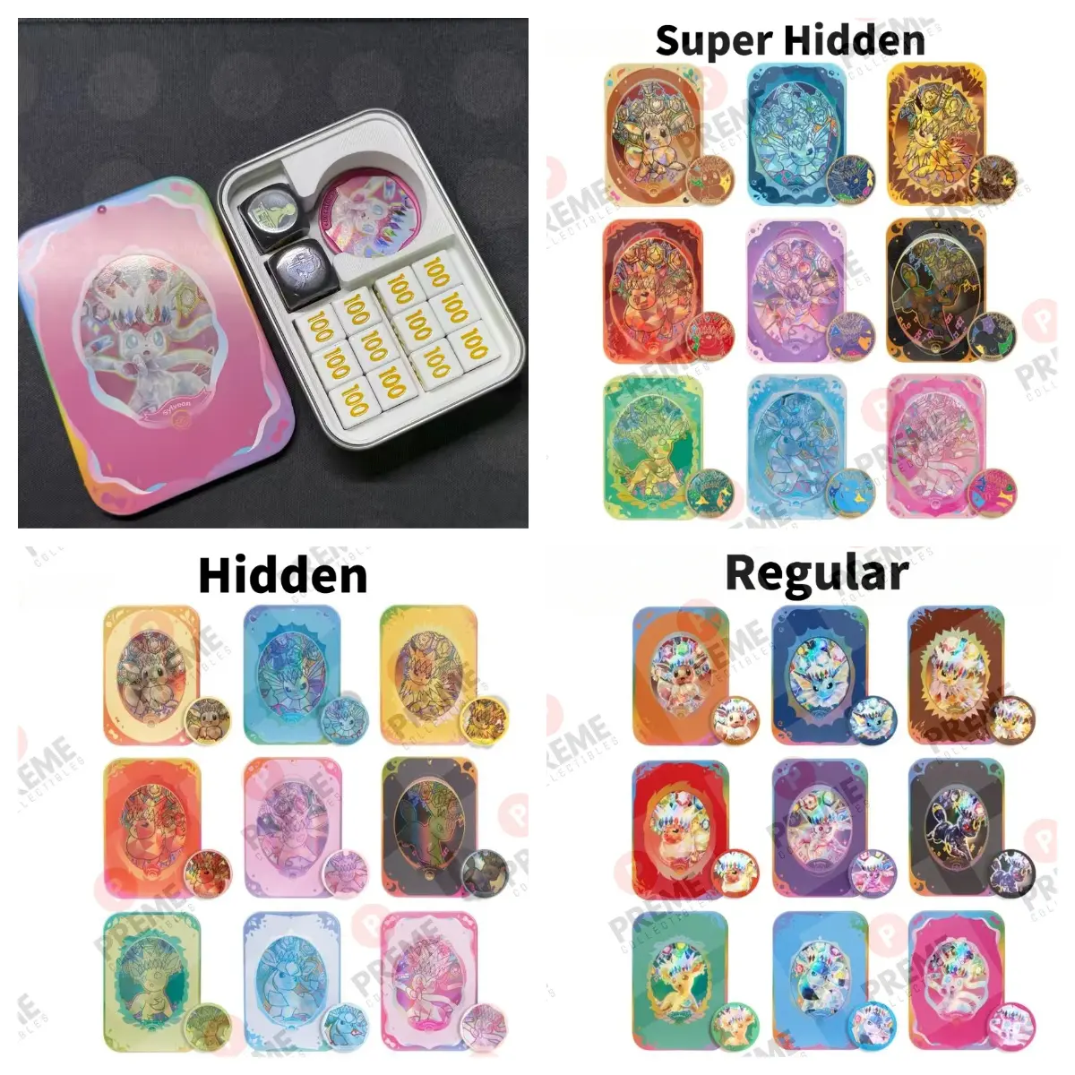 Eevee  Damage Counter Storage Bundle Pokémon S-Chinese Scarlet & Violet Terastal Gathering CSV9.5C Card Collectibles Collectible Cards
