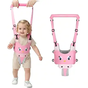 Baby Walking Assistant Belt, Infant Learning to Walk Harness Anti-Fall Support, Breathable Adjustable Baby Walker Training Waist Belt with Safe Handheld Design, Soft Comfortable Two-in-One Baby Mobility Aid for Toddlers, Everyday Indoor & Outdoor Use, Ide