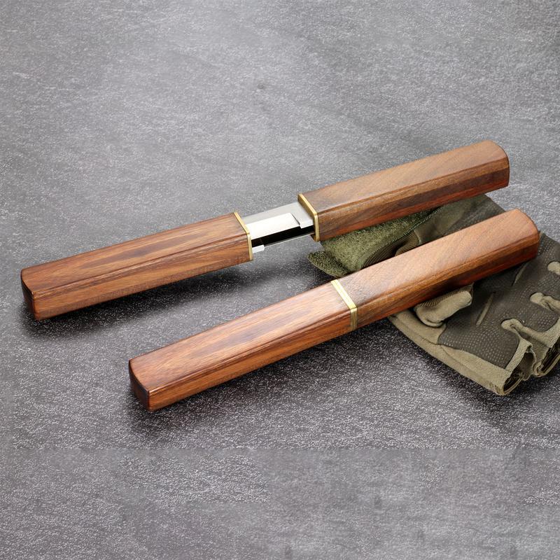 2-in-1 twin knife, two knife combination, portable outdoor camping knife, gift box packaging, men's gift