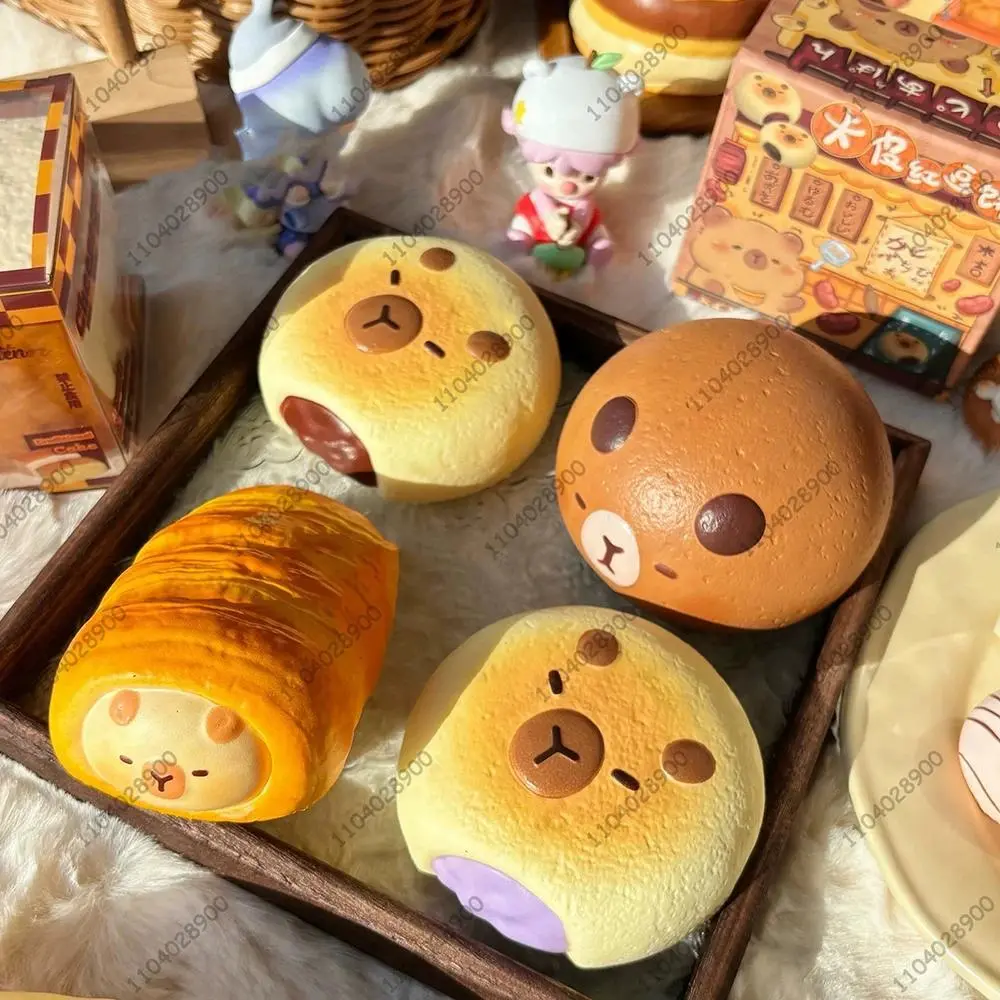 Capybara Bakery Slow Rising Squishy Capybara Toy Bread Pastry Cake Squeeze Stress Relief Hand Relaxing Gift Soft Rebound