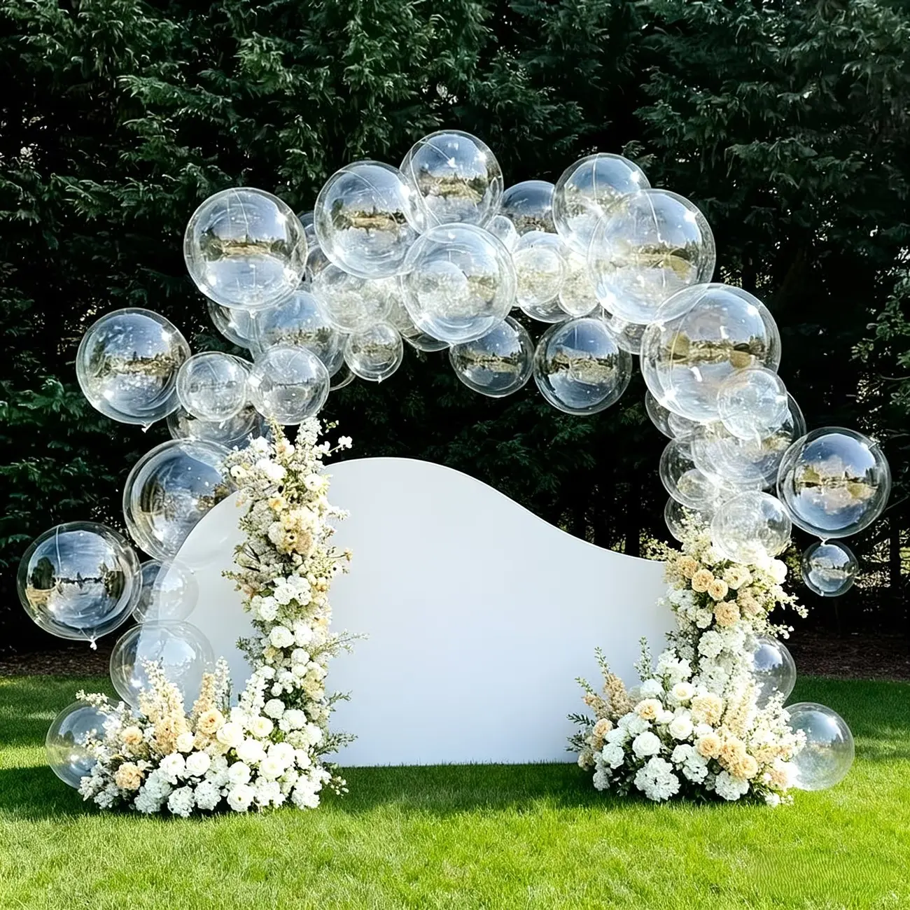 40 Pcs Bobo Balloons Clear Balloons for Stuffing Bubble Transparente Burbuja for Valentines Christmas Wedding Birthday Party Balloons Decorations, Balloons for Balloon Arch(8 Inch, 12 Inch, 18 Inch, 20 Inch)