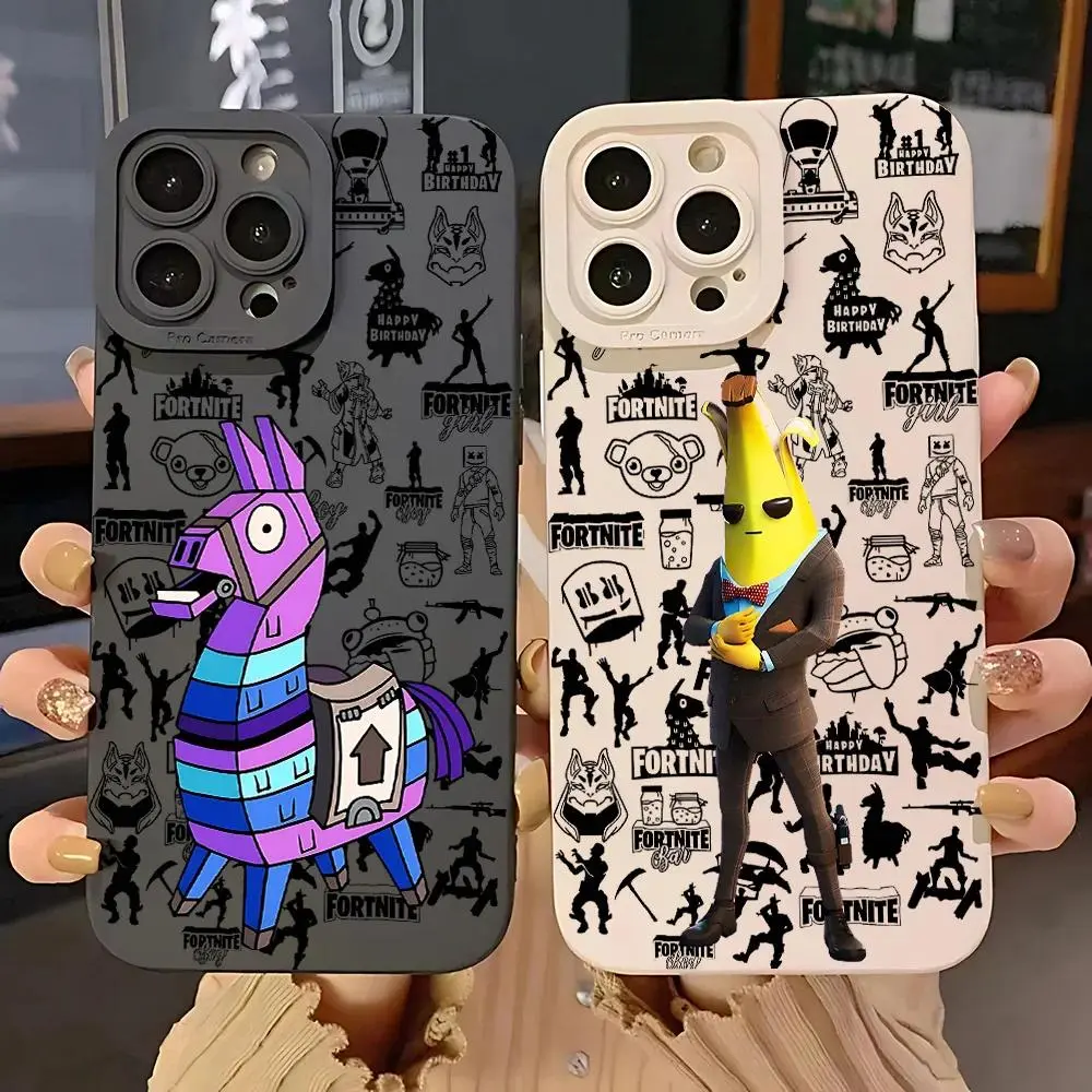 Game F-ortnites Phone Case for IPhone 17e 17 16e 16 15 14 13 12 11 Air Pro Plus Samsung Galaxy S26 S25 S24 S23 S22 Soft Silicone Back Cover