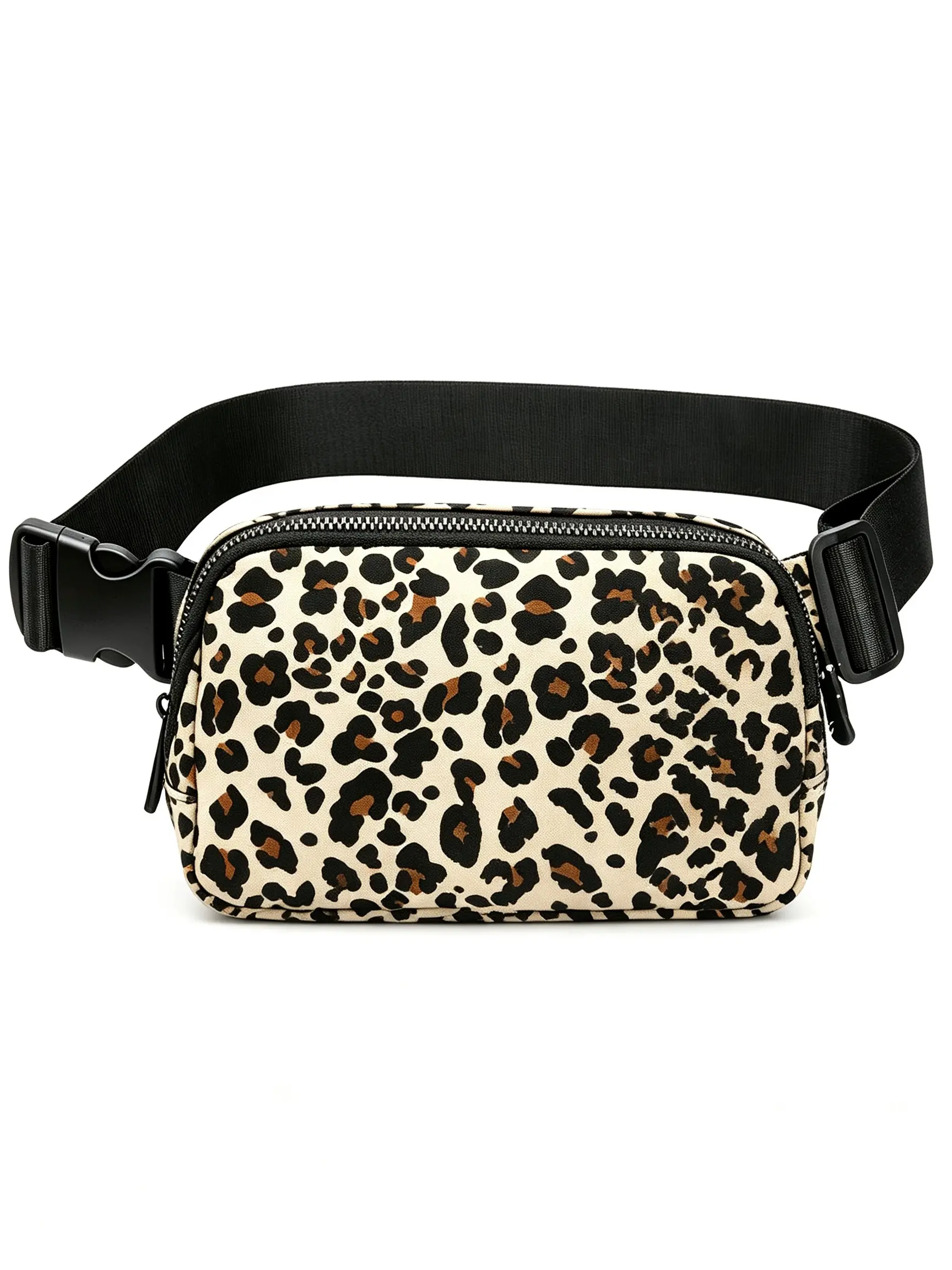 Waterproof Nylon Crossbody Bag, Crossbody Fanny Pack, Fashion Leopard Print Waist Pack, Mini Lightweight Chest Bag, Adjustable Strap, Unisex, Outdoor Activities