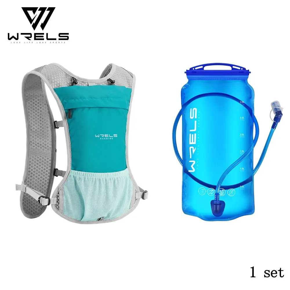 Wrels Off-Road Trail Running Backpack, Lightweight Sports Hydration Vest, Portable Outdoor Hiking Climbing Soft Water Flask