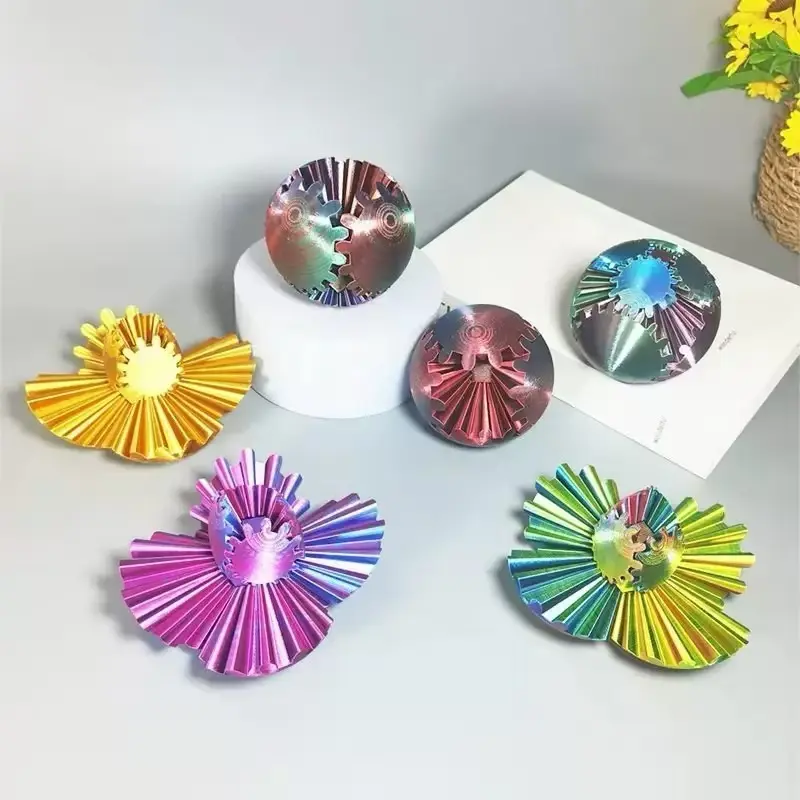 Relax Your Mind With This Smooth 3D Printed Gear Ball Fidget Toy Eco Friendly PLA Plastic Interactive Assembly Puzzle For Desk Decor Stress Relief Calming Hands On Fun