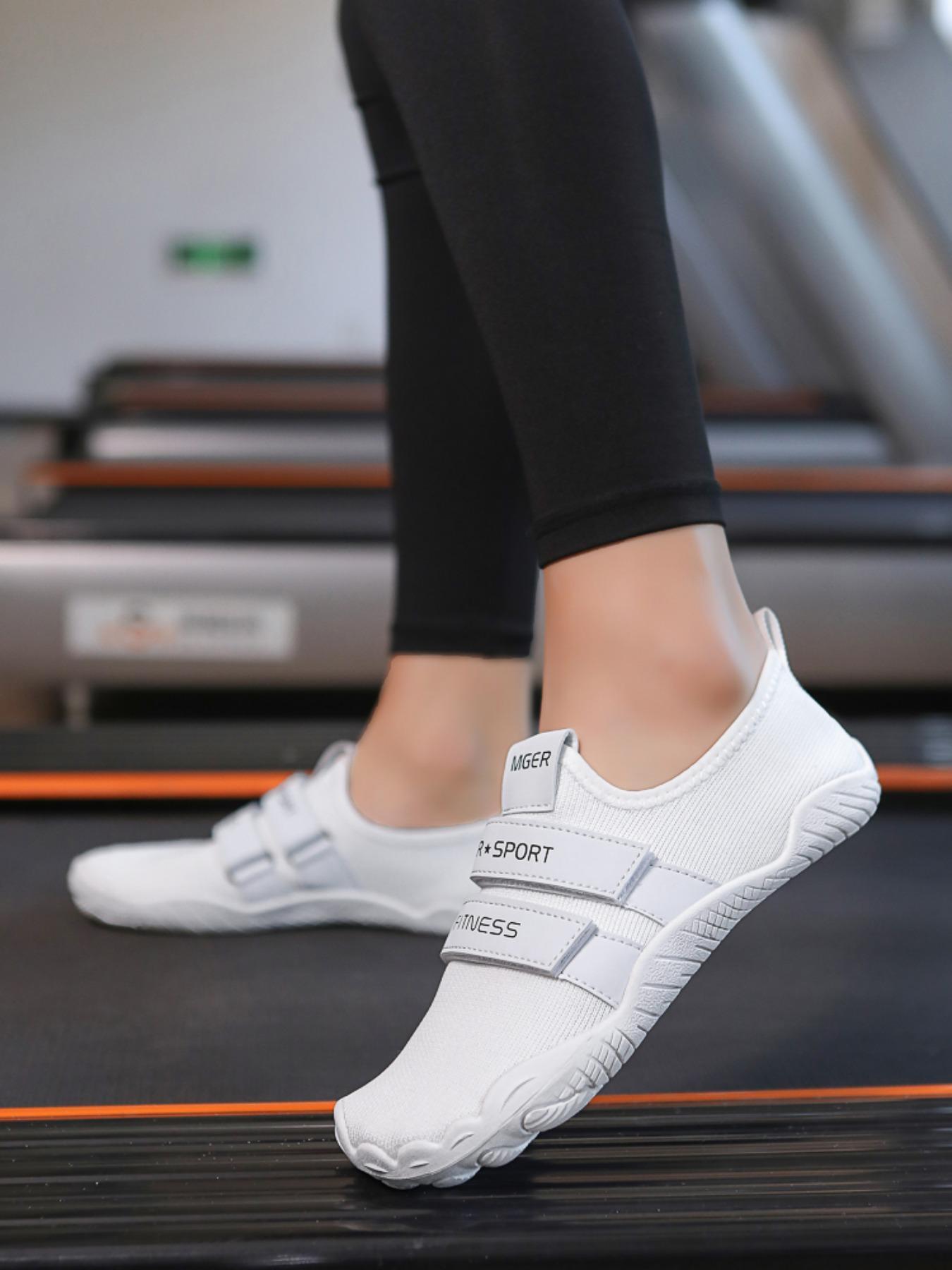 Unisex's Solid Color Velcro Sports Shoes, Casual Comfortable Breathable Gym Shoes, Breathable Workout Shoes, Breathable Walking Shoes, Training & Gym Shoes for Weightlifting & Squat Training, Sporty Shoes, Workout Sneakers