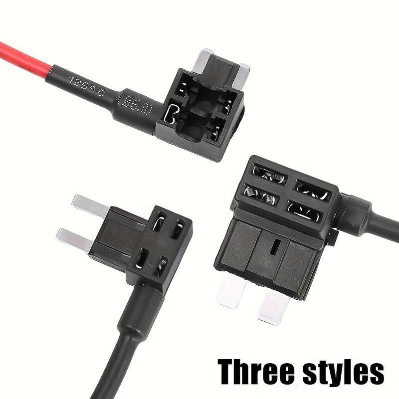 5pcs Car Fuse Box Circuit Adapter, ATM Blade Fuse for Car, Van, Motorcycle, RV, Boat, Tractor ≤36V, Plastic Material