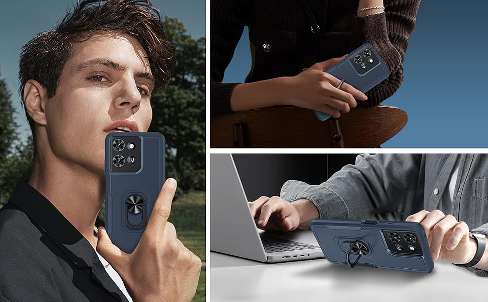 Janmitta Compatible with Motorola Moto G 2025 Case with Screen Protector,Heavy Duty Shockproof Full Body Protective Cover Built in Rotatable Metal Ring Holder Kickstand,Navy Blue Janmitta Compatible with Motorola Moto G 2025 Case with Screen Protector,Heavy Duty Shockproof Full Body Protective Cover Built in Rotatable Metal Ring Holder Kickstand,Navy Blue