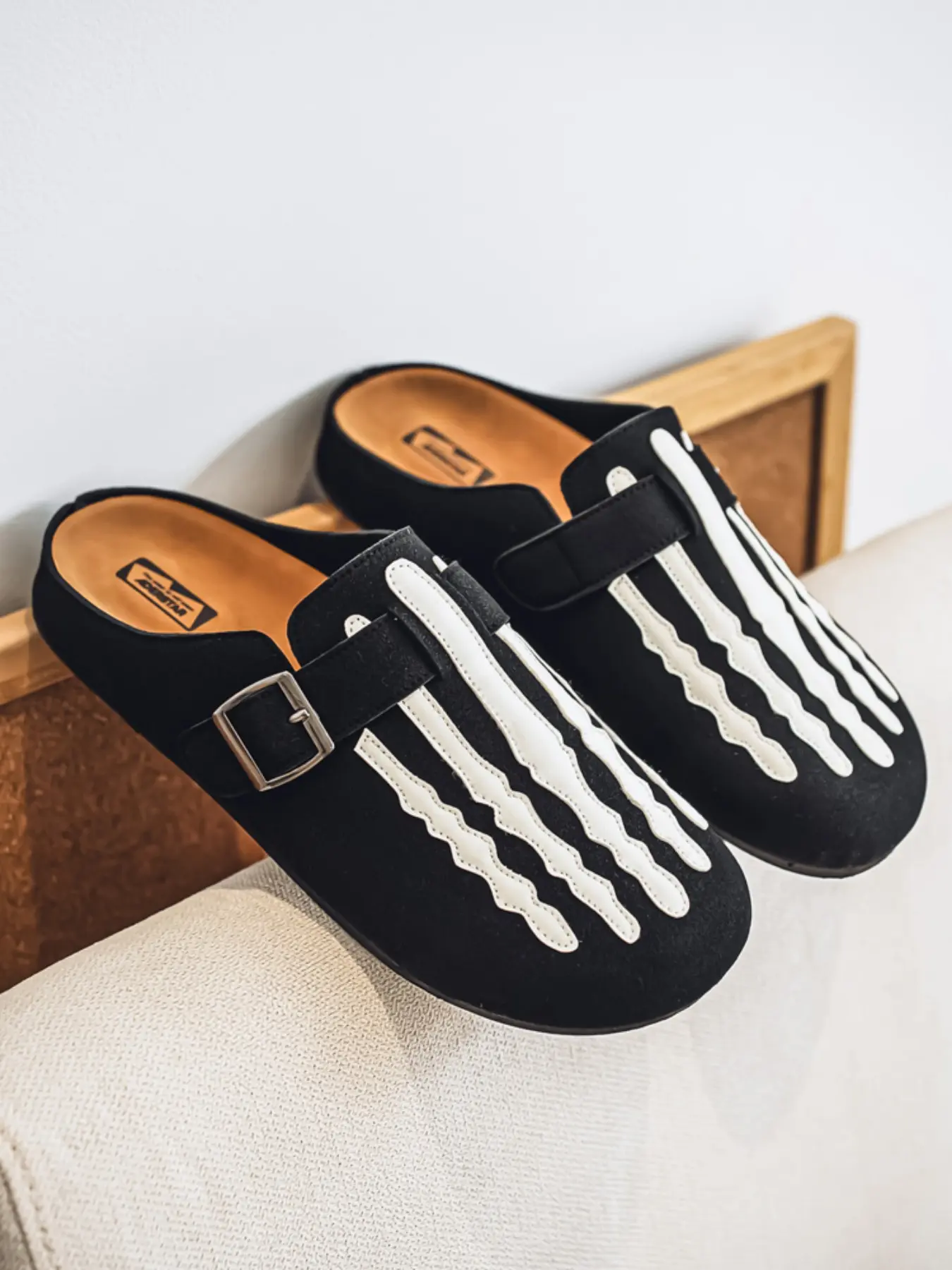 Men's Cork Slippers, Arch Support Fashion Mules, Classic Potato Shoes, Comfortable Bedroom Slip-Ons, House Slippers, Stylish and Cozy Footwear