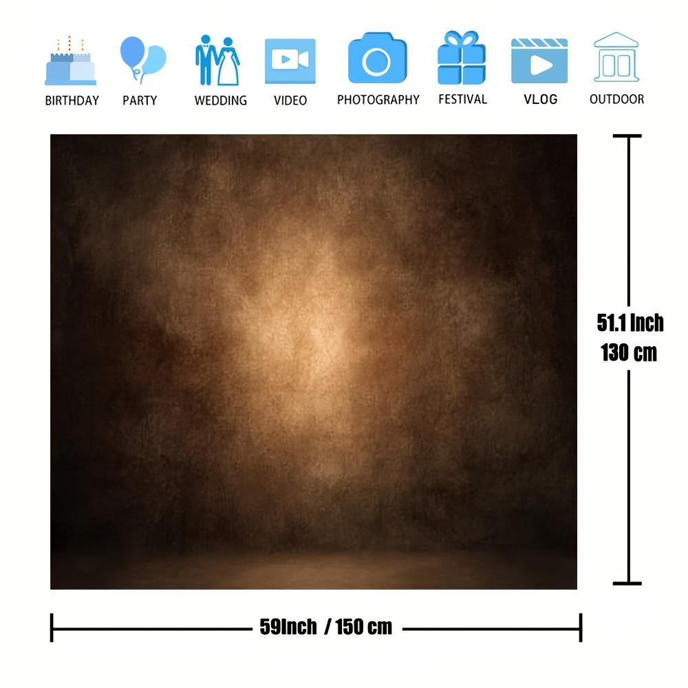 1pc 2D Flat Polyester Photography Backdrop | Durable Brown Gradient Design for Portraits & Events | Ideal for Single Parties, Graduations, Baptisms | Easy Setup, No Power Needed | Versatile St
