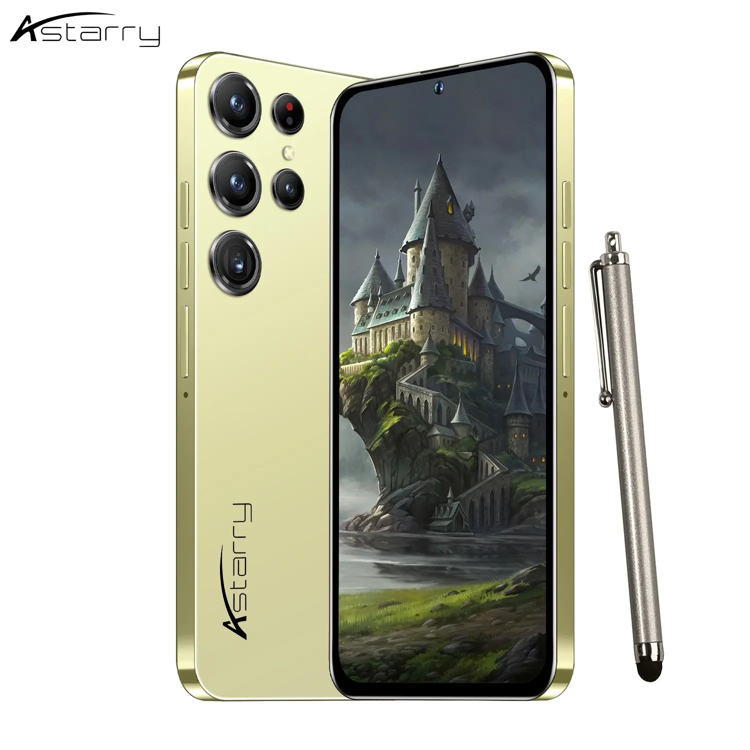 Astarry- Unlock 25 Ultra Smart Android 4G Mobile Phone 6.56-inch 3GB+64GB ROM 3800mAh Durable Battery Equipped with Classic Android10 System Global 4G Network Dual Card (DualSIM)WIFI Bluetooth GPS Equipped with a stylus