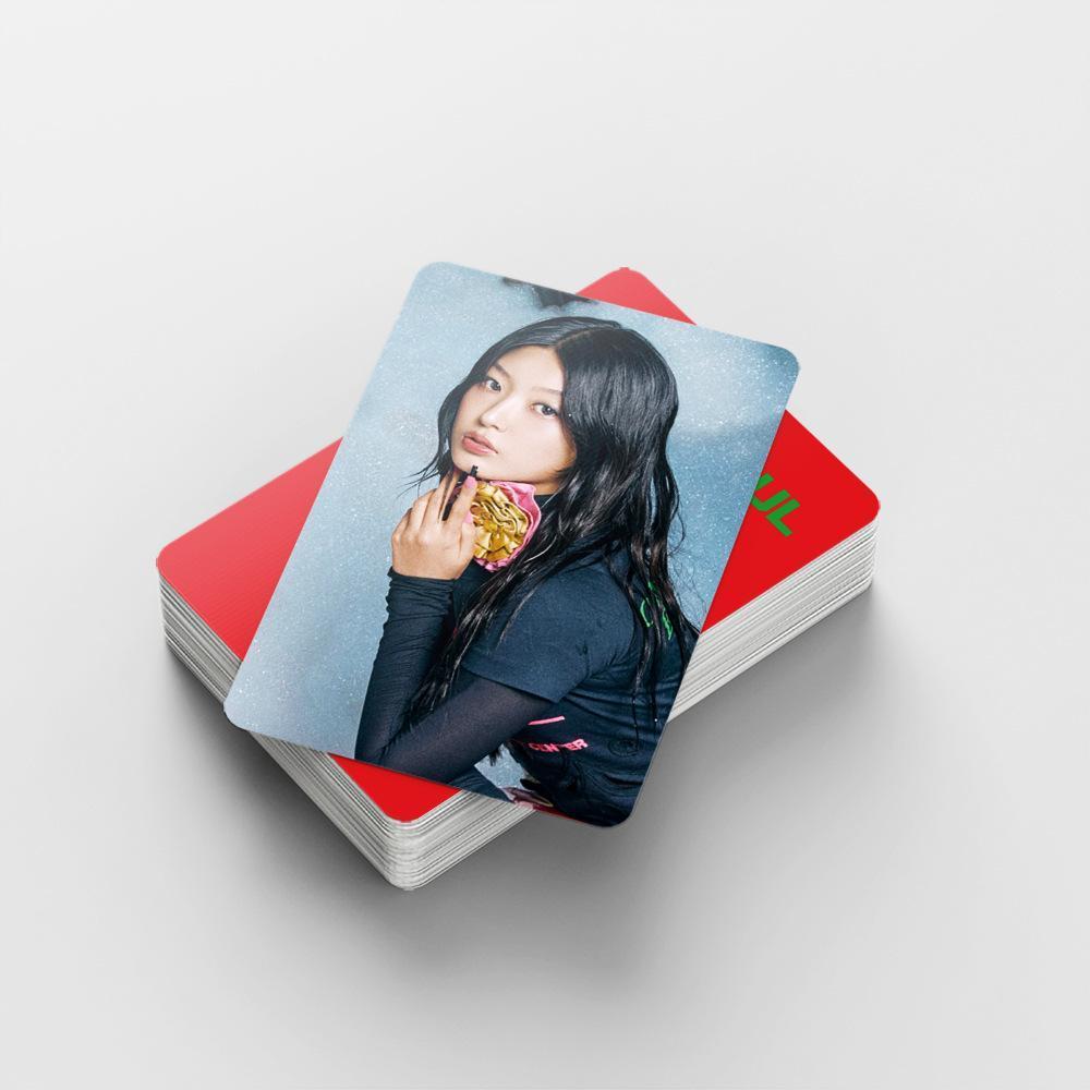 92Pcs/Set Kpop Idol KATSEYE New Album BEAUTIFULCHAOS Lomo Cards LARA DANIELA HD Printd Photocards Stickers MANON MEGAN Fans Gift