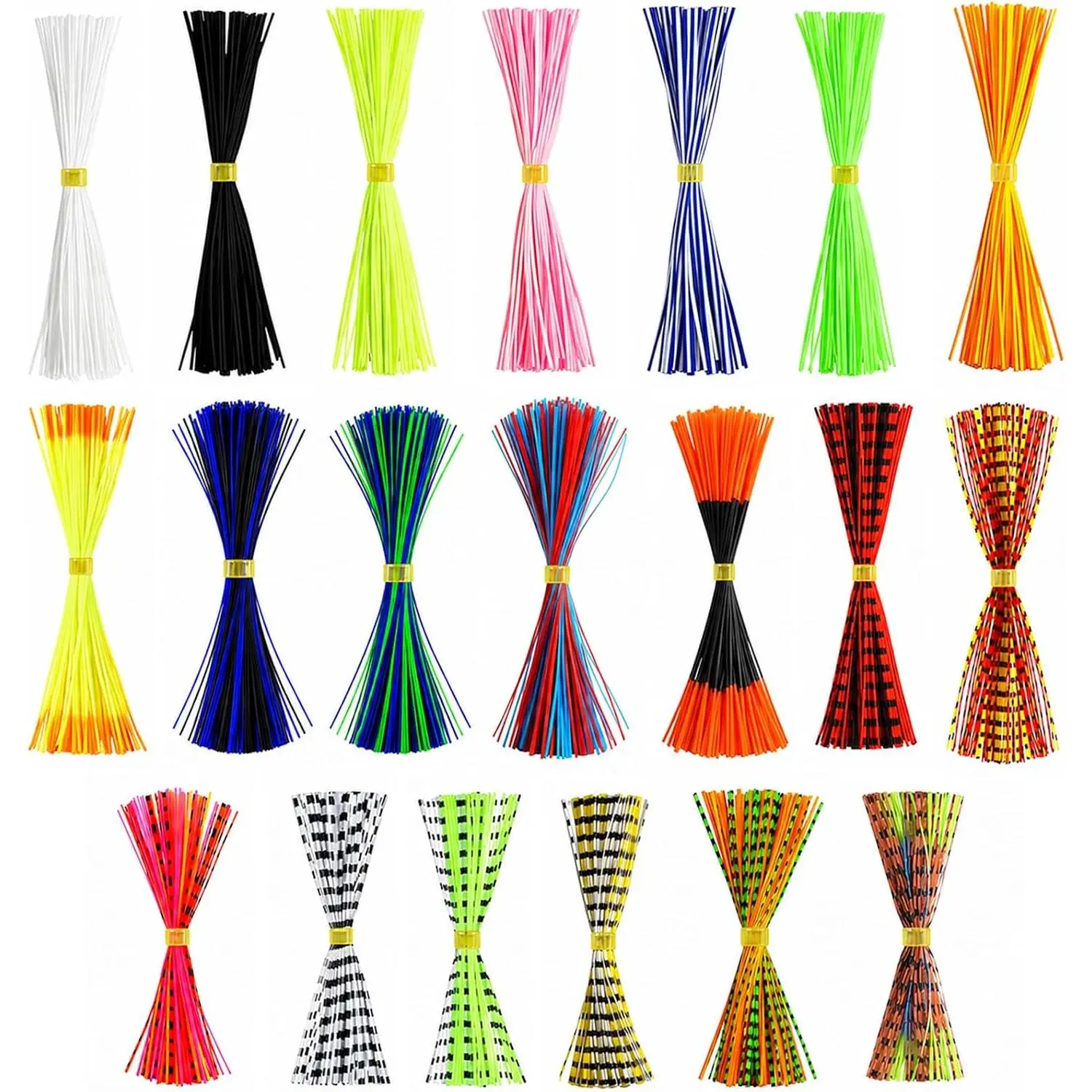 20 Colors Fly Tying Materials Colorful Fishing DIY Fishing Accessory for Make Fly Fishing Lure Flies