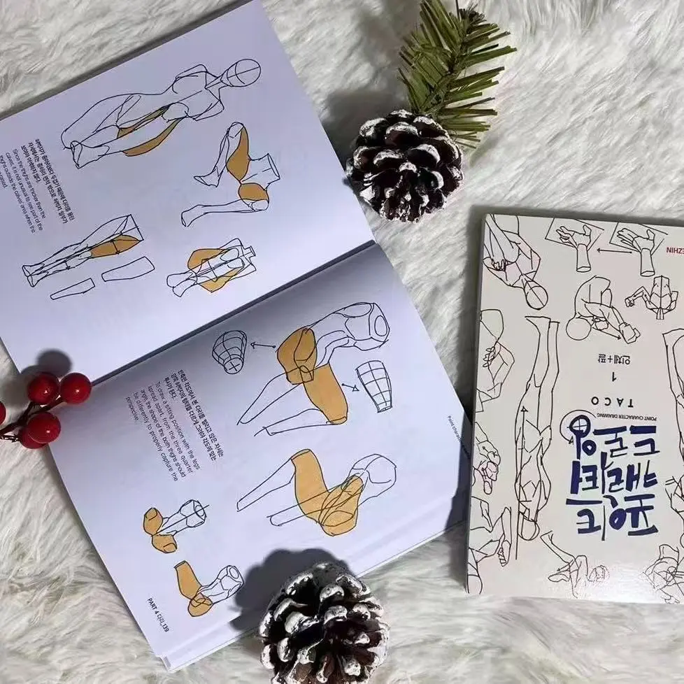 Point Character Drawing Book, Human Dynamic Structure Sketching Guide, Art Practice Workbook, Essential for Artists and Students