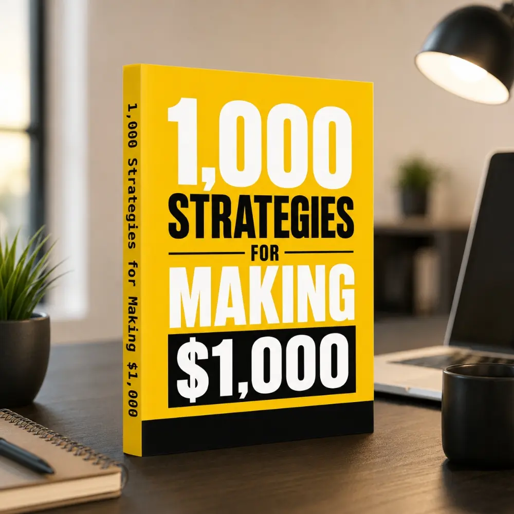 Make Money Book, Side Hustle Guide, 1000 Strategies to Earn $1000, Online Income Ideas & Passive Income Tips